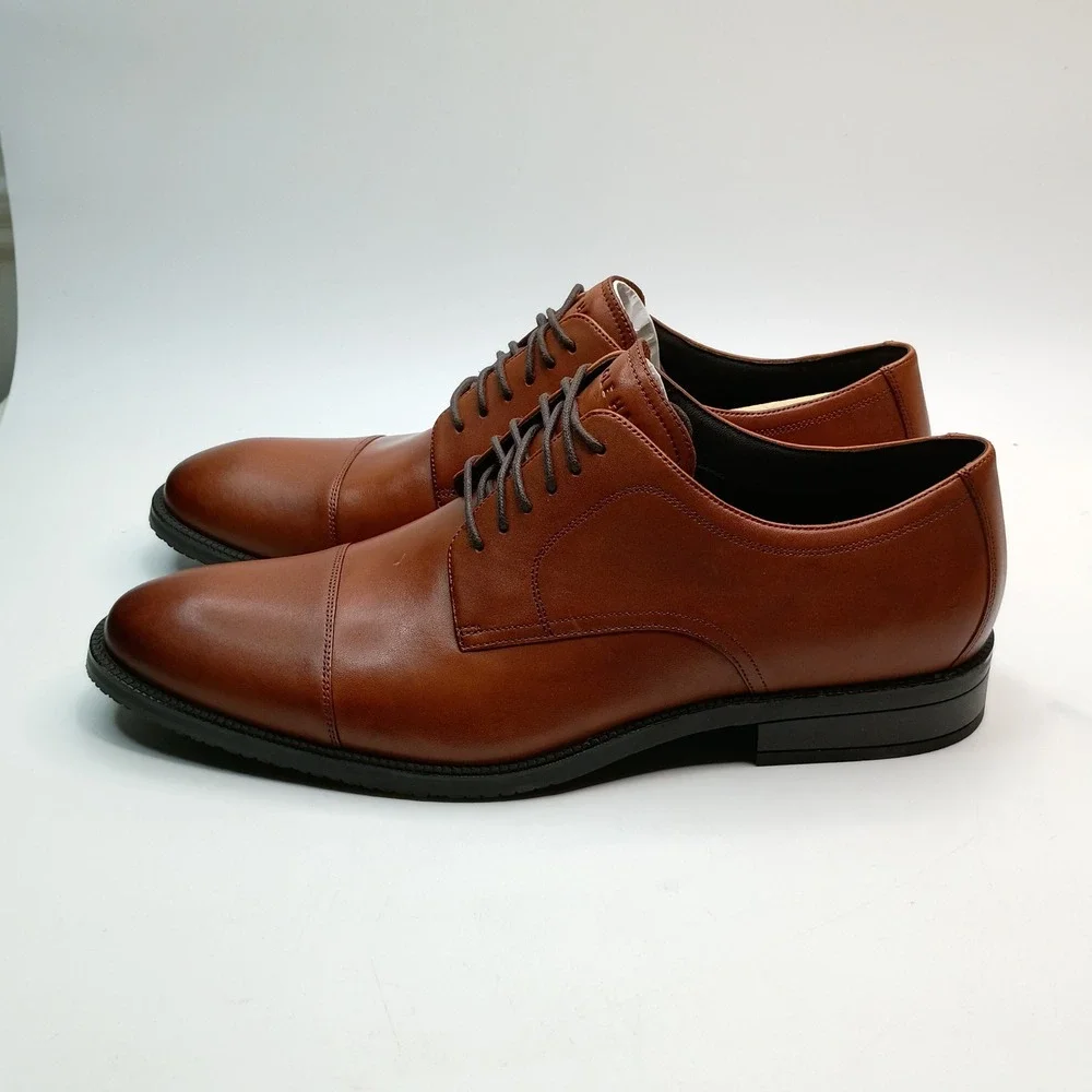 Cole Haan ME Cap Oxford Men Size 12 British Tan Leather C34138
